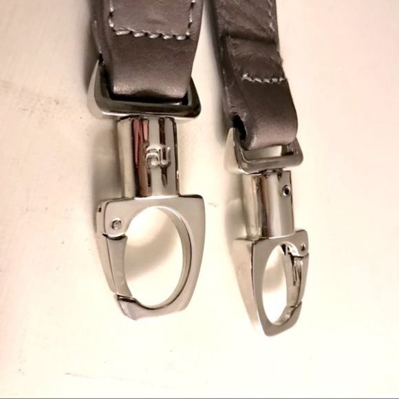 Mauve Leather Satchel Crossbody Bag - Picture 15 of 16